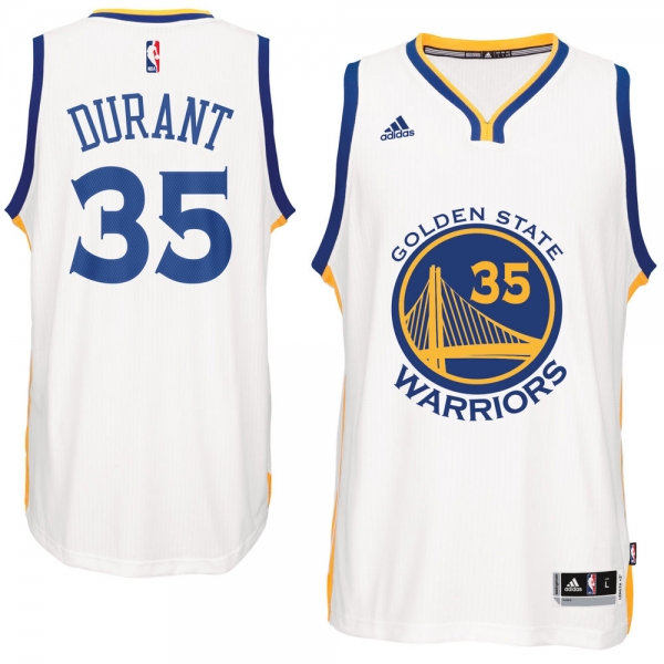 2016-17 Season Kevin Durant New Swingman Golden State Warriors #35 adidas White Jersey