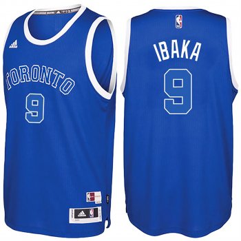 2016-17 Serge Ibaka Raptors Alternate Blue Jersey