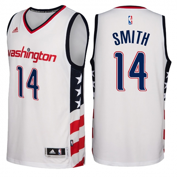 Washington Wizards #14 Jason Smith Hardwood Classics Jersey