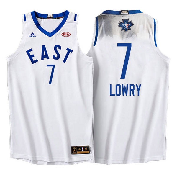 2016 Toronto All Star #7 Kyle Lowry White Jersey