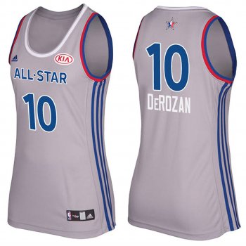 Women's 2017 All-Star DeMar DeRozan #10 Raptors Gray Eastern Conference Jersey