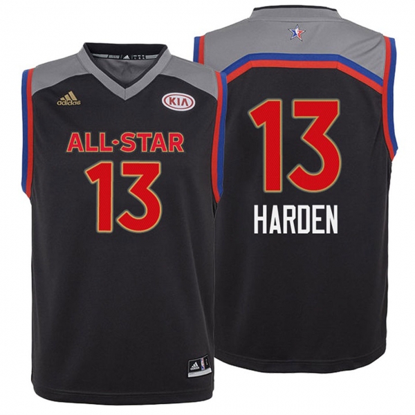 Youth 2017 All-Star James Harden #13 Rockets Charcoal Western Conference Jersey