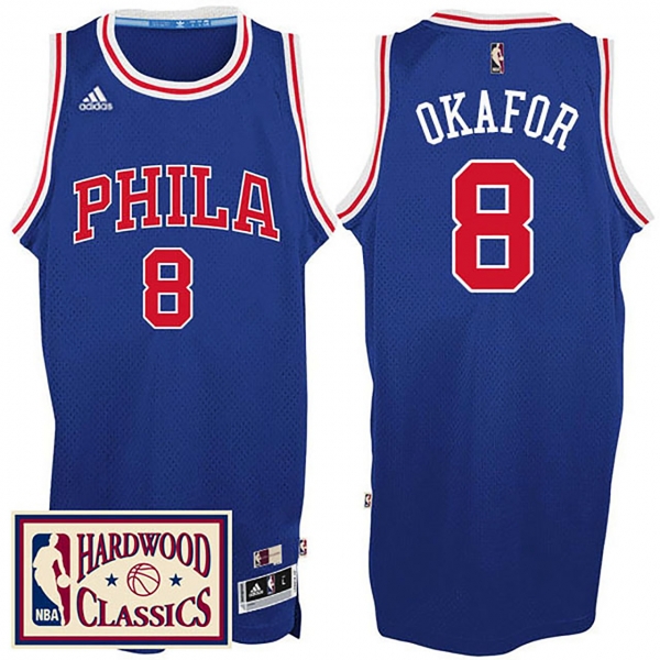 Philadelphia 76ers #8 Jahlil Okafor Hardwood Classics Jersey