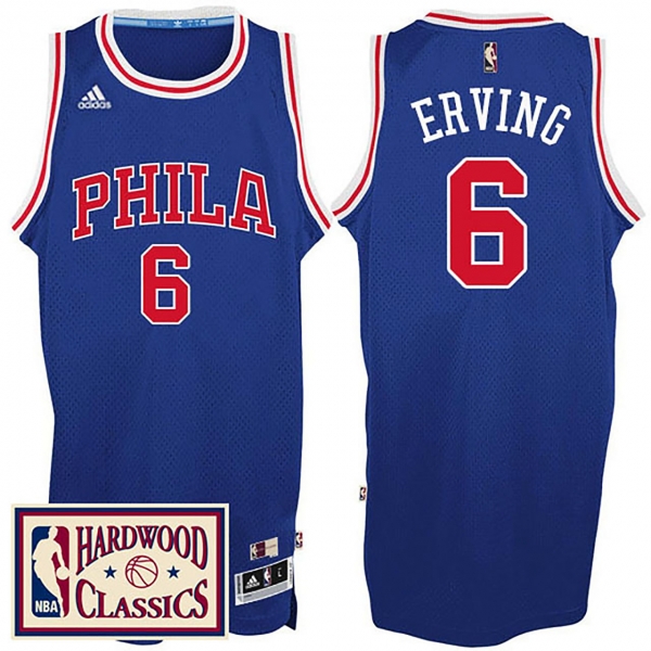 Philadelphia 76ers #6 Julius Erving Hardwood Classics Jersey