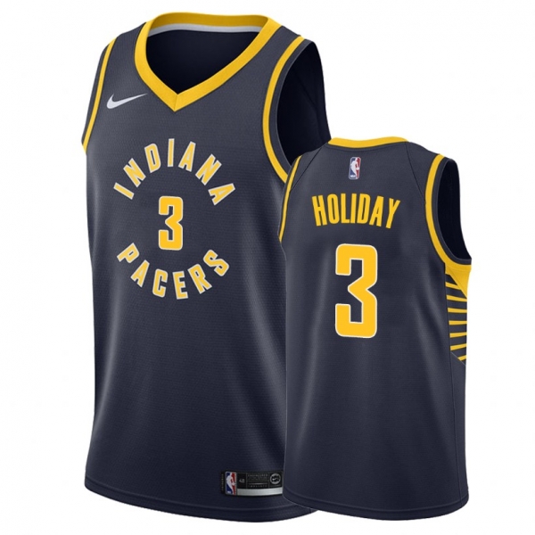 Indiana Pacers Aaron Holiday #3 Navy Icon Edition Jersey