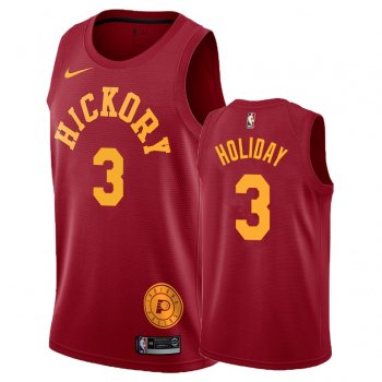 Indiana Pacers #3 Aaron Holiday Hardwood Classics Jersey