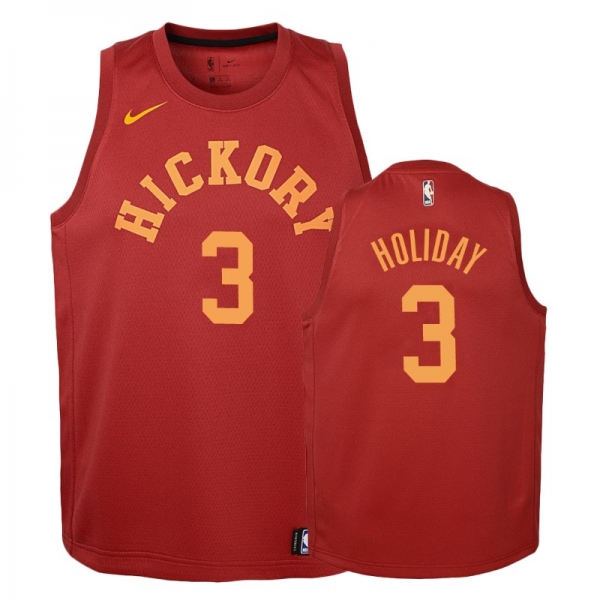 Youth Indiana Pacers #3 Aaron Holiday Hardwood Classics Jersey