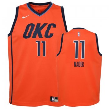 Youth Oklahoma City Thunder #11 Abdel Nader Earned Jersey