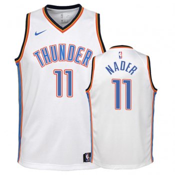 Youth Oklahoma City Thunder Abdel Nader #11 White Association Jersey