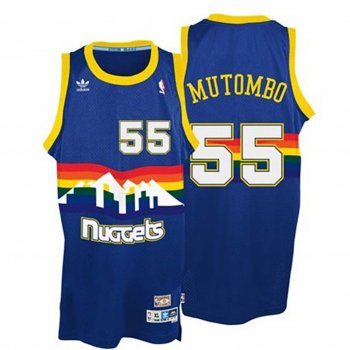 Dikembe Mutombo Denver Nuggets Throwback Jersey