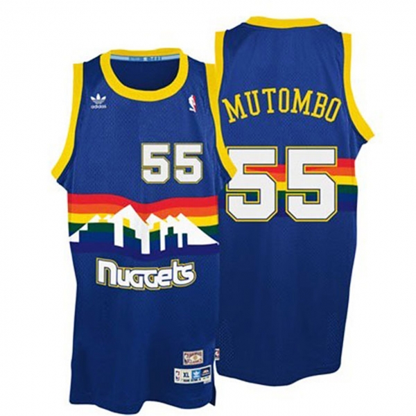 Dikembe Mutombo Denver Nuggets Throwback Jersey