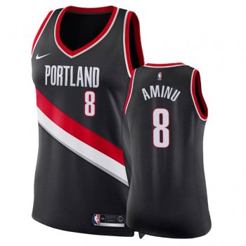 Women's Portland Trail Blazers Al-Farouq Aminu #8 Black Icon Jersey