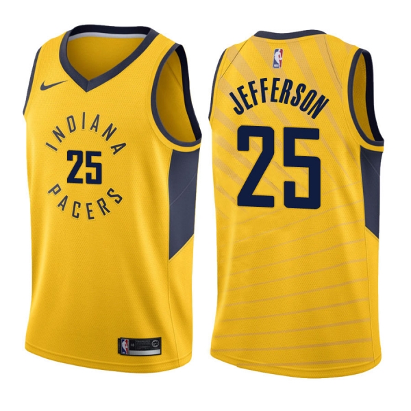 Indiana Pacers #25 Al Jefferson Statement Jersey