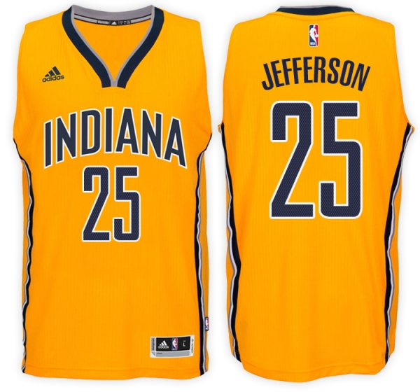 Indiana Pacers #25 Al Jefferson Hardwood Classics Jersey