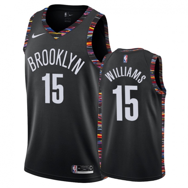 Brooklyn Nets Alan Williams #15 Black 2018-19 City Edition Jersey