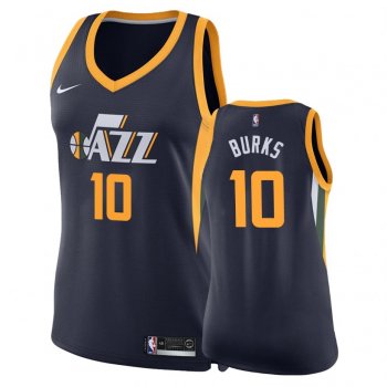 Women's Utah Jazz #10 Alec Burks Icon Jersey