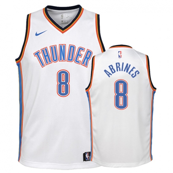 Youth Oklahoma City Thunder Alex Abrines #8 White Association Jersey