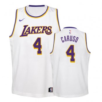 Youth Los Angeles Lakers #4 Alex Caruso Association Jersey