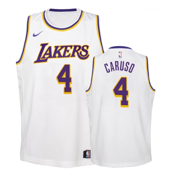 Youth Los Angeles Lakers #4 Alex Caruso Association Jersey