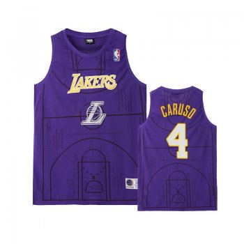 Los Angeles Lakers #4 Alex Caruso Basketball Court Jersey