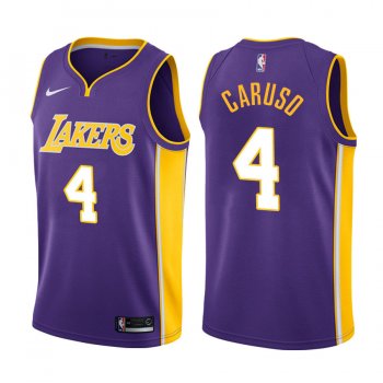 Los Angeles Lakers Alex Caruso #4 Purple Statement Jersey