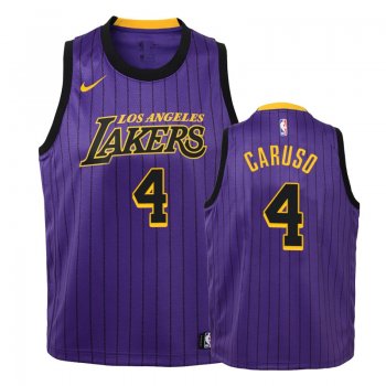 Youth Los Angeles Lakers #4 Alex Caruso City Jersey