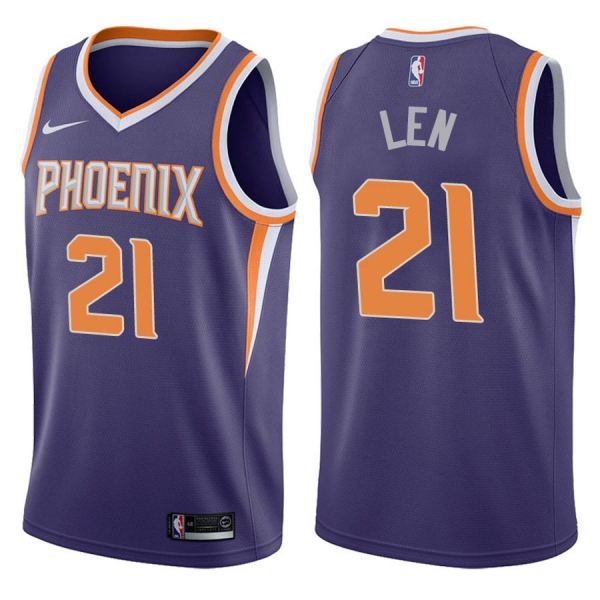 Suns Alex Len Purple 2017-18 Icon Jersey