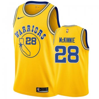 Golden State Warriors #28 Alfonzo McKinnie Hardwood Classics Jersey