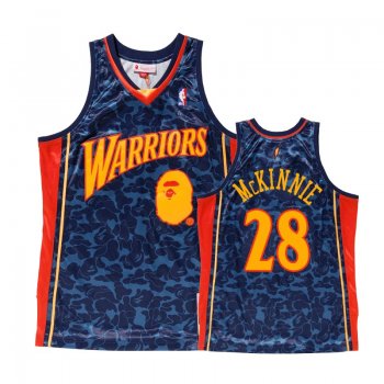 Golden State Warriors #28 Alfonzo McKinnie BAPE Jersey