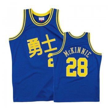 Golden State Warriors #28 Alfonzo McKinnie Chinese New Year Jersey