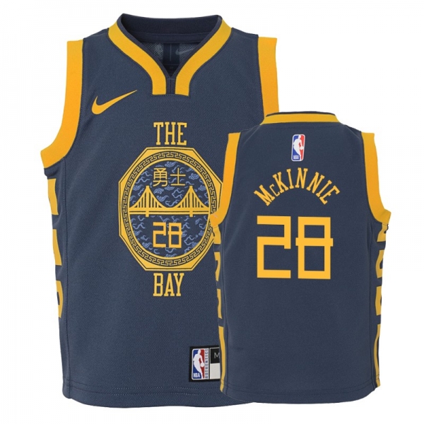 Youth Golden State Warriors #28 Alfonzo McKinnie City Jersey