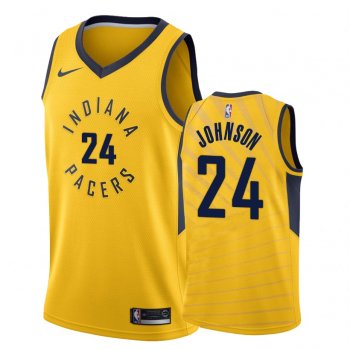 Indiana Pacers #24 Alize Johnson Statement Jersey