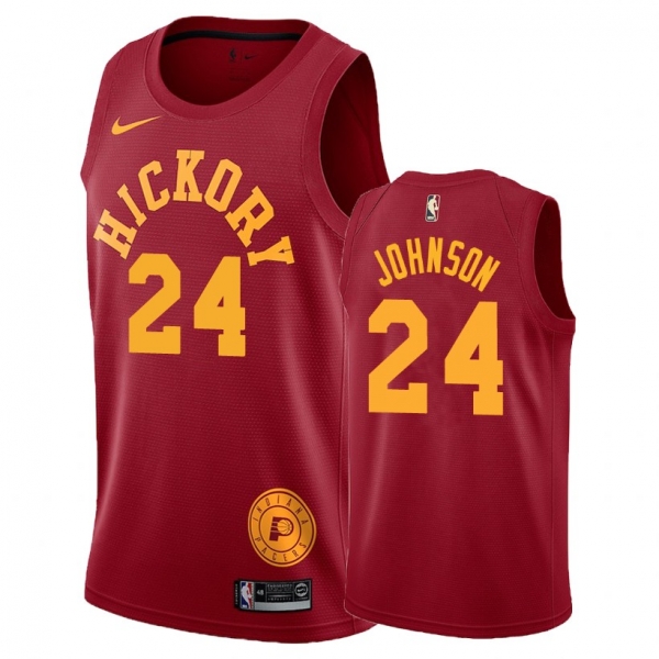 Indiana Pacers #24 Alize Johnson Hardwood Classics Jersey