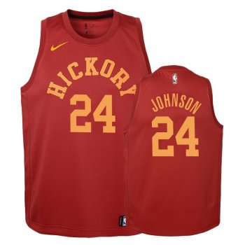 Youth Indiana Pacers Alize Johnson #24 Red Hardwood Classics Jersey