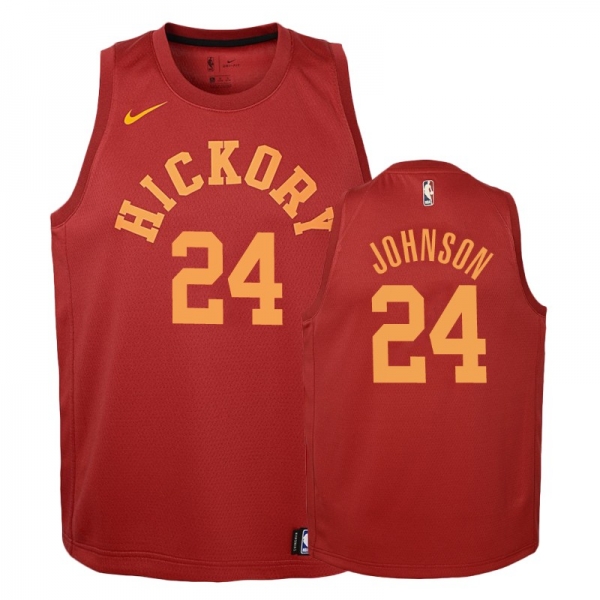 Youth Indiana Pacers Alize Johnson #24 Red Hardwood Classics Jersey