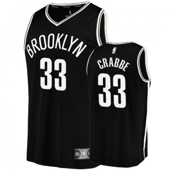 Men's Nets Allen Crabbe Black Replica Icon Jersey Fanatics Branded