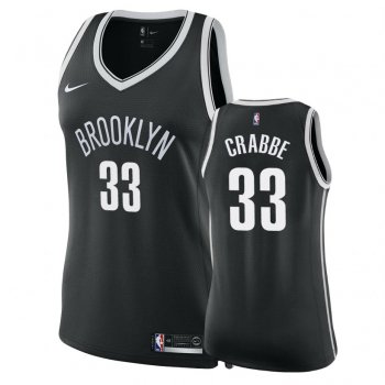 Women's Brooklyn Nets Allen Crabbe #33 Black Icon Jersey