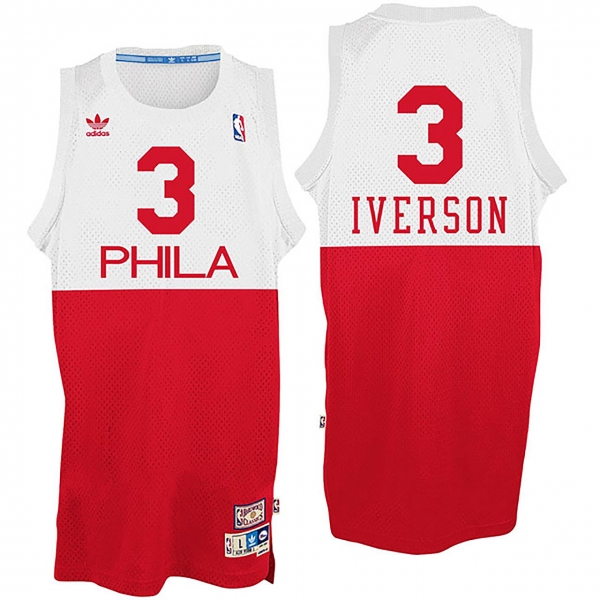 Philadelphia 76ers #3 Allen Iverson Hardwood Classics Jersey