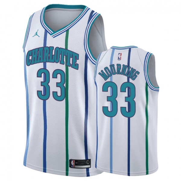 Charlotte Hornets #33 Alonzo Mourning Classic Jersey