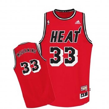 Miami Heat #33 Alonzo Mourning Hardwood Classics Jersey