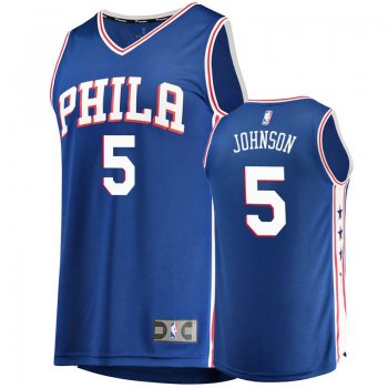 Philadelphia 76ers #5 Amir Johnson Icon Jersey