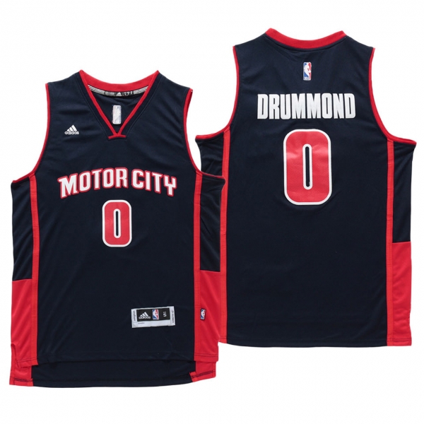 2016 Motor City Andre Drummond Pistons #0 Navy Jersey