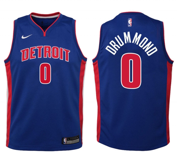 Youth Detroit Pistons #0 Andre Drummond Icon Jersey