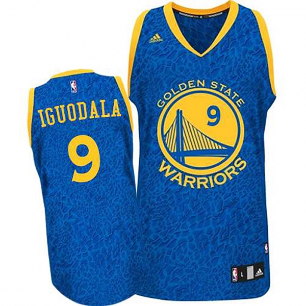 Andre Iguodala Warriors #9 Crazy Light Leopard Jersey