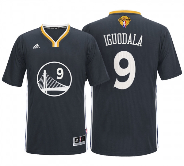 Andre Iguodala Golden State Warriors #9 Alternate Black 2017 NBA The Final Games Jersey