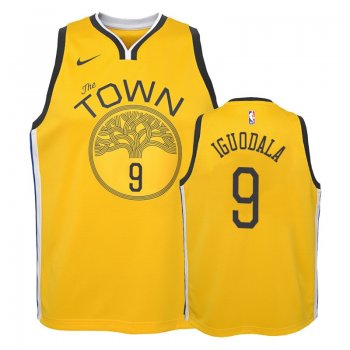 Youth Golden State Warriors #9 Andre Iguodala Earned Jersey