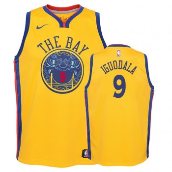 Youth Golden State Warriors #9 Andre Iguodala City Jersey