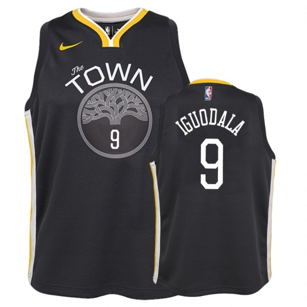 Youth Golden State Warriors #9 Andre Iguodala Statement Jersey