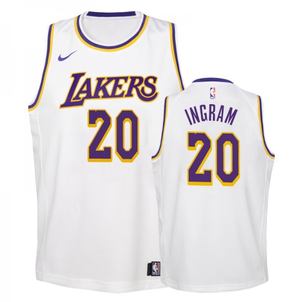 Youth Los Angeles Lakers #20 Andre Ingram Association Jersey