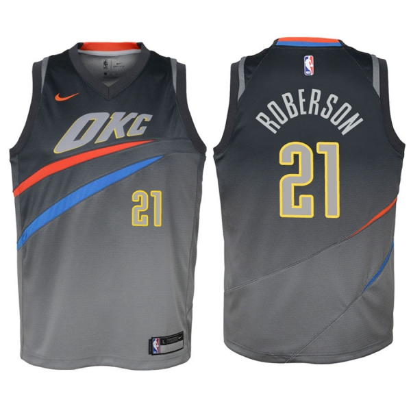 Youth Oklahoma City Thunder #21 Andre Roberson City Jersey